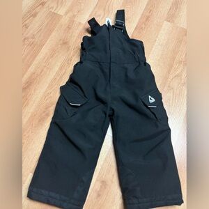 Kids Black Snow Pants